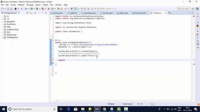RestAssured API Automation Framework - Response Object Validations смотреть онлайн