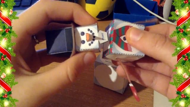 Новогодний Papercraft: Снеговик