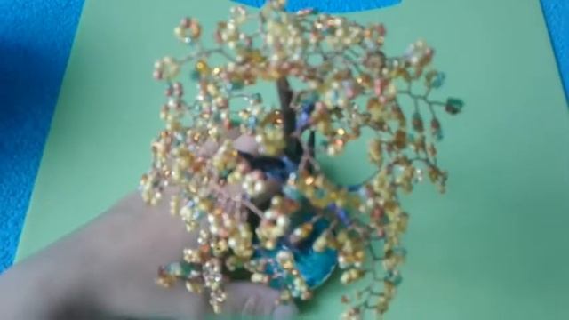 Как сделать дерево из бисера! Для начинающих. 2 часть смотреть онлайн
