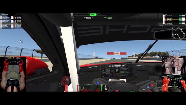 iRacing 2023 S4 W4 VRS GT3 Sprint Series Full Race at Laguna Seca - Porsche 911 GT3, VR смотреть онлайн