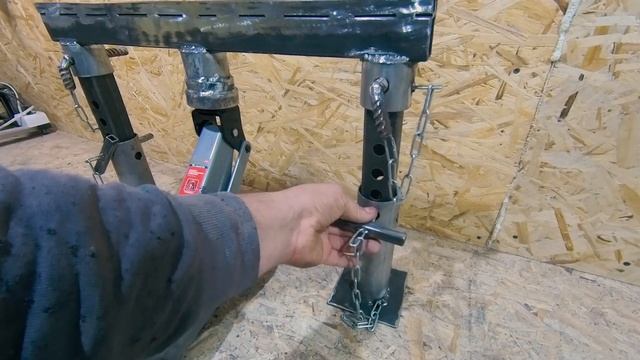 Страховочные стойки для подкатного домкрата смотреть онлайн