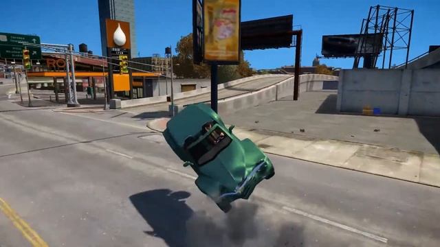GTA IV CHEVROLET SSR CRASH TESTING HD смотреть онлайн