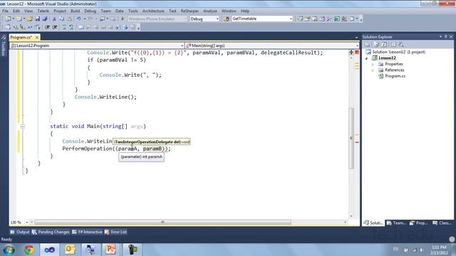 techedu | Visual C# for beginners #12. Лямбда-выражения смотреть онлайн