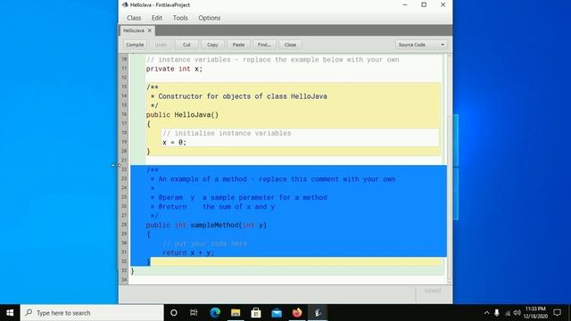 How to compile and run java program in BlueJ IDE | Download and install BlueJ IDE in Windows 10 смотреть онлайн