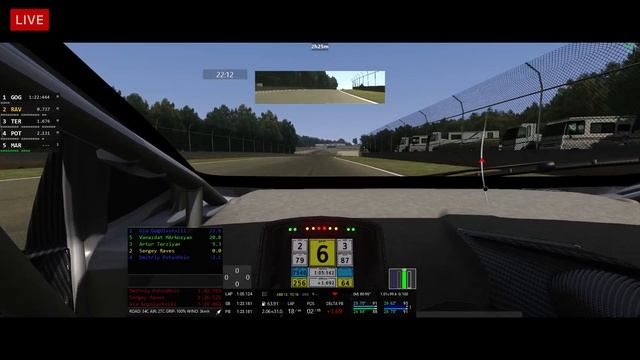 Test Road Atlanta @ GT3 - LIVE ONBOARD смотреть онлайн