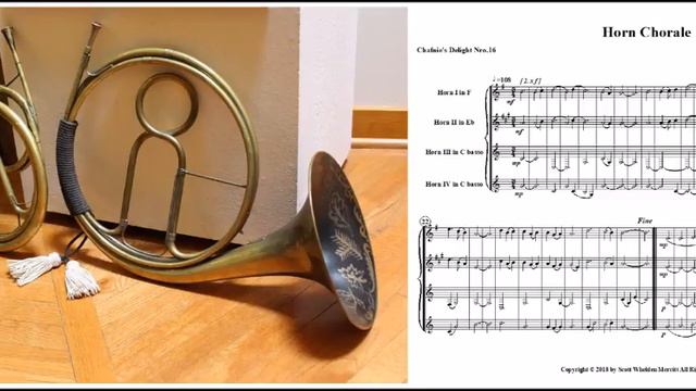 Horn Chorale for Horns in F, Eb, and C basso смотреть онлайн