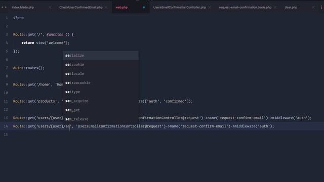 Laravel видеокурс. Подтверждение Email пользователя смотреть онлайн