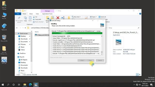 Go to Run emCAD Dahao 2.6 Embroidery Software Installation to Windows 10 смотреть онлайн