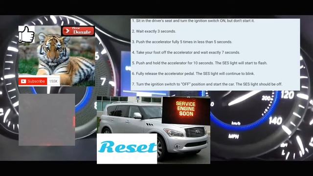 How to reset Service Engine soon Light on a 2017 infiniti QX80.... смотреть онлайн