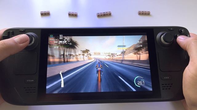 Moto Racer 4 MR4 - Steam Deck handheld gameplay смотреть онлайн