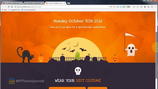 [CRONUS] Hallowen wordPress Theme from Jupiter WordPress Theme смотреть онлайн