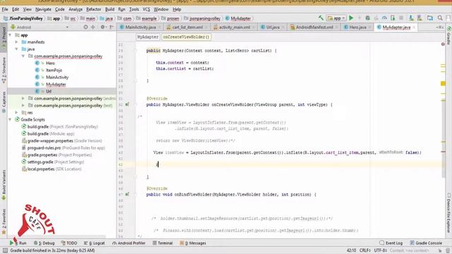 How to Parse Json Using Volley Library in Android :part2 | Shoutcafe.com смотреть онлайн