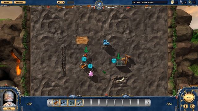 Crazy Machines 2. Time Travel. Глава 2: Welcome to Stone Age (Добро пожаловать в каменный век). смотреть онлайн