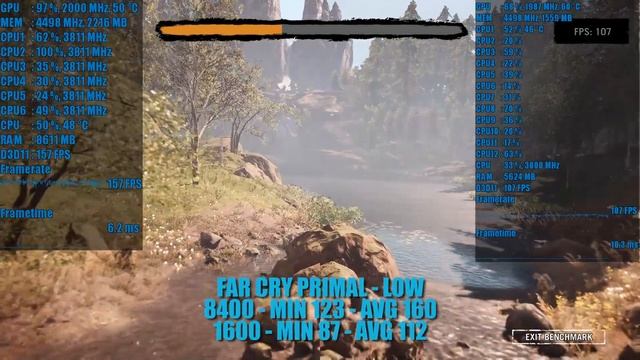 i5 8400 VS Ryzen 1600 + GTX 1070 - 1080p Gaming Benchmarks - Low/Ultra смотреть онлайн