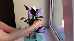 Чтобы сирень не завяла, я её  съем !  3.часть Сирень из зефира. Разрез. Syringa.