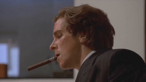 Patrick Bateman listening to music from Mobius The Last Planet
