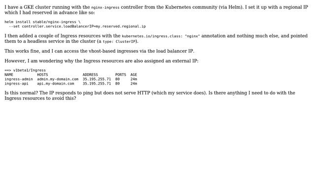 DevOps & SysAdmins: Why is an Ingress resource assigned external IPs? смотреть онлайн