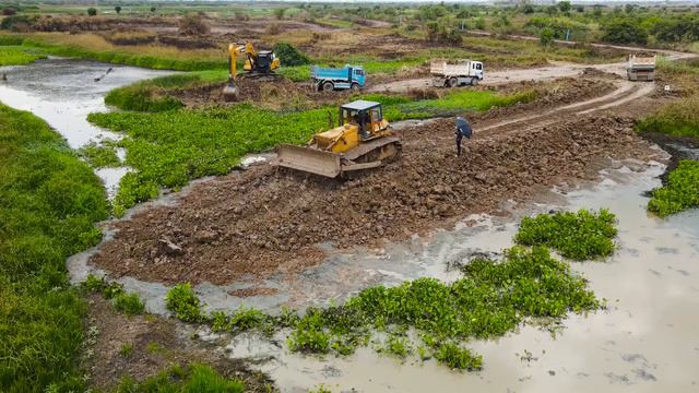 Строительство, дороги на болотах смотреть онлайн
