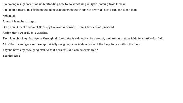 Salesforce: Setting Variables Outside of Loop смотреть онлайн