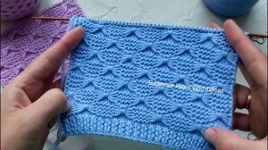 Эффектный узор спицами для детских вещей!