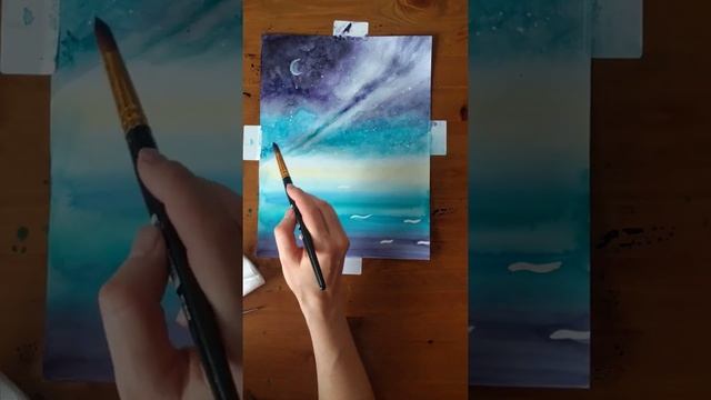 Рисуем сказочный лес акварелью смотреть онлайн