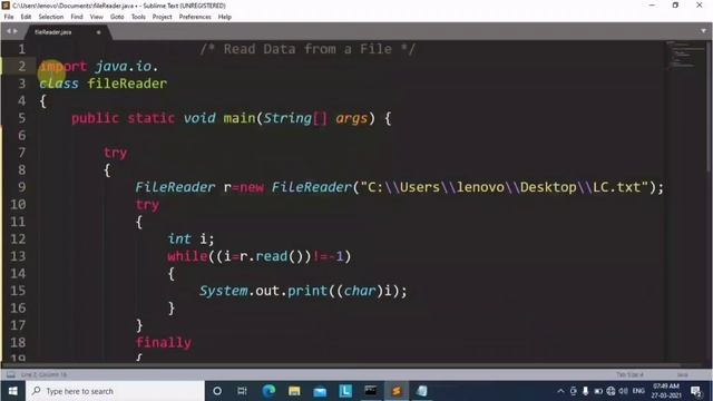 java program to read a text from file | Learn Coding смотреть онлайн