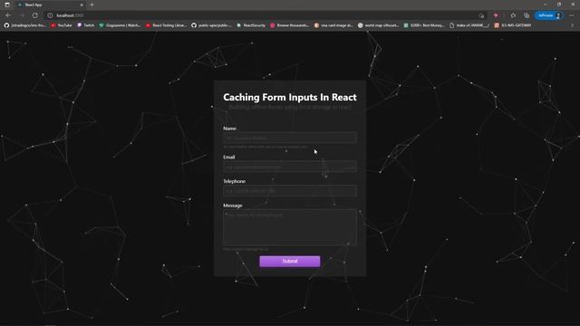 Storing Form Data In LocalStorage Using React смотреть онлайн