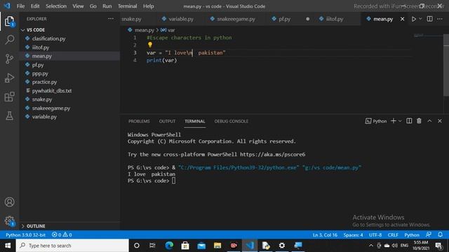 Escape characters in python | Escape characters in Programming (Urdu/Hindi) смотреть онлайн