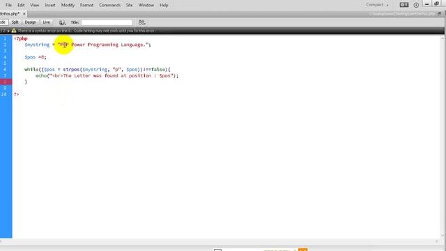 PHP Tutorial 31 1 How to using strpos function to search String with loop in PHP Programming смотреть онлайн