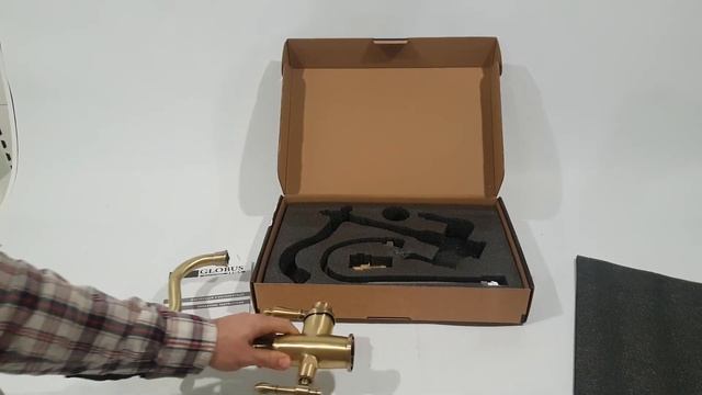 Смеситель для кухни под осмос Globus Lux GLLR-1000-9-BRONZE смотреть онлайн