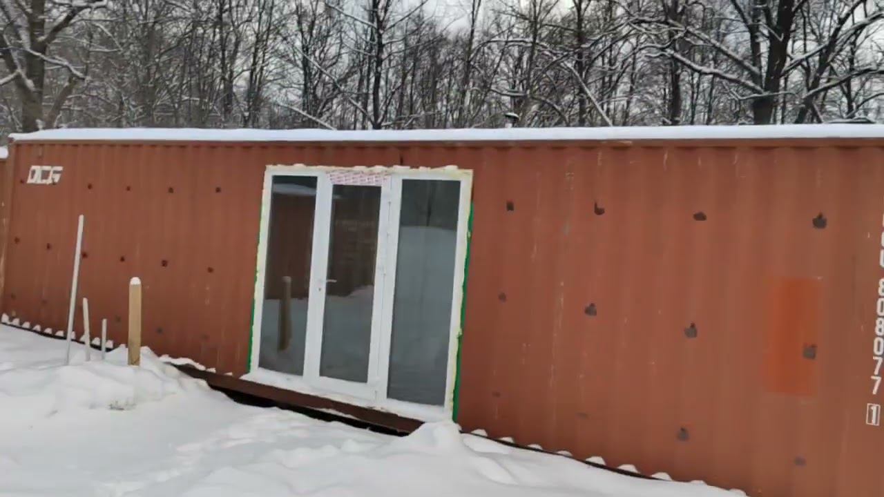 Покраска резиновой краской ЛКМ СССР жилого контейнера , для самой износостойкой защиты от УФ. смотреть онлайн