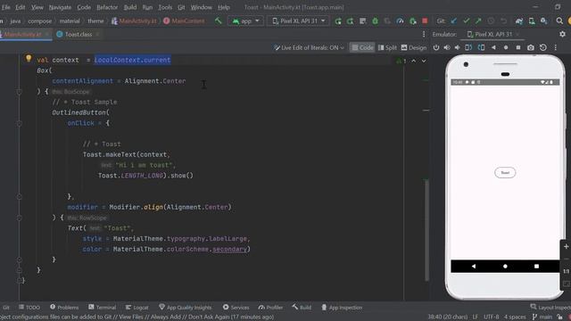How to create Toast message in Jetpack Compose | Android? смотреть онлайн