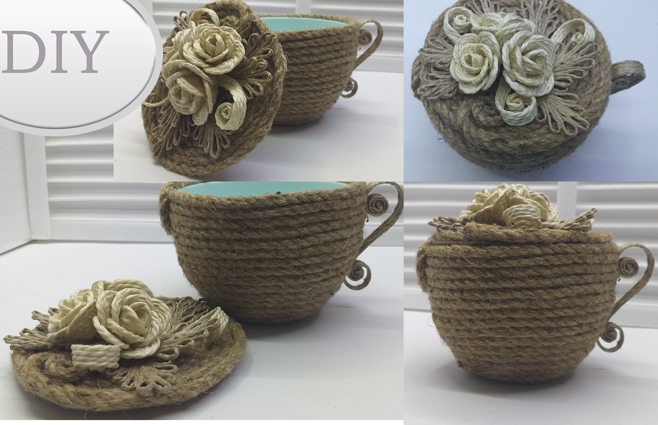 Шкатулка из джута Мастер класс / Jute craft tutorial смотреть онлайн