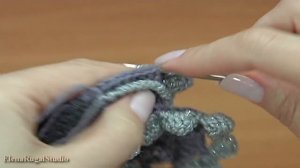 ВЯЖЕМ КРЮЧКОМ в технике ФРИФОРМ, подробный мастер-класс Урок 30 Мотив-скрамбл