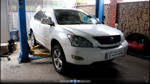 Замена передних рычагов а также сайлентблоков в рычагах на Toyota Harrier MCU30 Тойота Харриер 2004