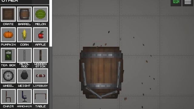 я хз что снимать вот вам как сделать бочку в которую можно положить предметы в melon Playground смотреть онлайн