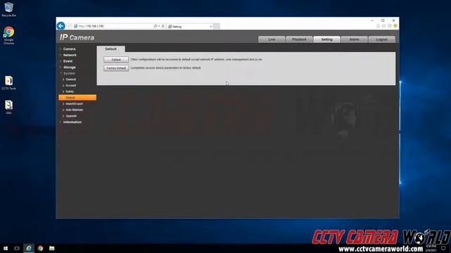 How To Factory Reset An IP Security Camera