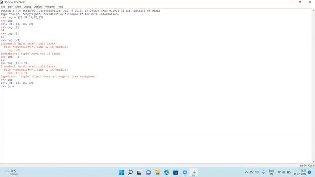 |python tutorial| Day-5| Tuple + Set (Immutable) in Python| Python for beginners| Python Class смотреть онлайн