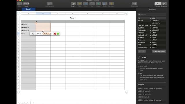 How to Sum a Column or Cells in Apple Numbers смотреть онлайн
