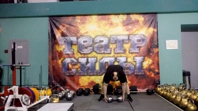 ГАНТЕЛЬ "БЭЙБИ ИНЧ" 53 КГ. ВЕРТИКАЛЬНЫЙ ЖИМ СТОЯ ОДНОЙ РУКОЙ. Baby Inch dumbbell 53 kg side up pres смотреть онлайн