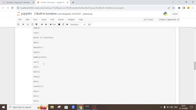 Built in Functions in Python | 2023 | Beginner level смотреть онлайн
