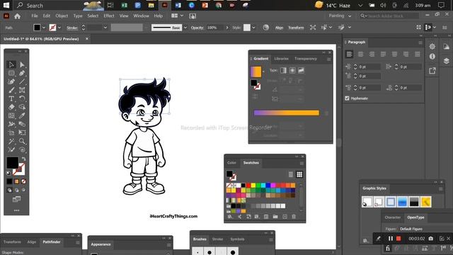 Simplest Way To Draw Cartoons In Adobe Illustrator #adobeillustrator #adobeanimate #animation #anim