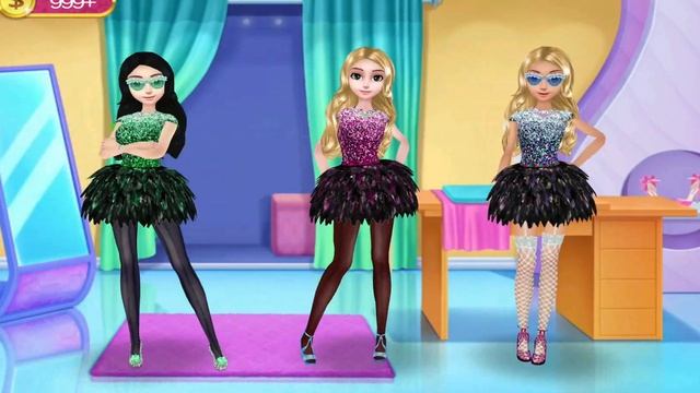 Fashion Teens Games - Girl Squad Best Friens In Style - Dress Up , Make Up and Salon Hair Gameplay смотреть онлайн