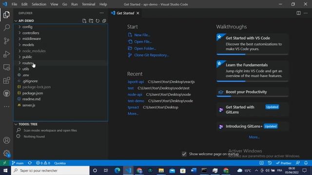 Tests d'intégration : test d'une api node (partie1) смотреть онлайн