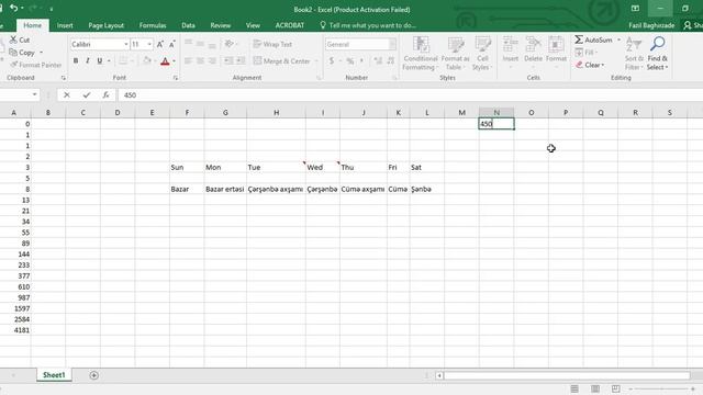 Microsoft Office Excel nümunələr #1 смотреть онлайн