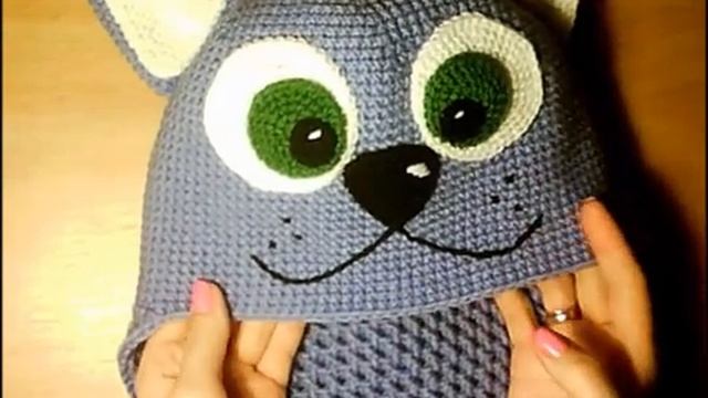Шапка кот крючком.Обзор шапки и снуда крючком.Детская шапка- "КОТ".Вязание крючком.#KVK смотреть онлайн