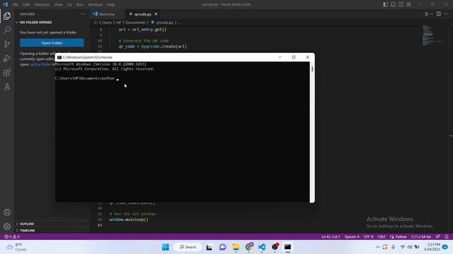 Build a QR Code Generator App using ChatGPT, Python and TKinter in 1 Minute смотреть онлайн