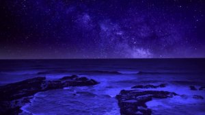 🌊Background, Screensaver Ocean and Stars 1 Hour | | Задний Фон,Заставка Океан и Звезды 1 Час