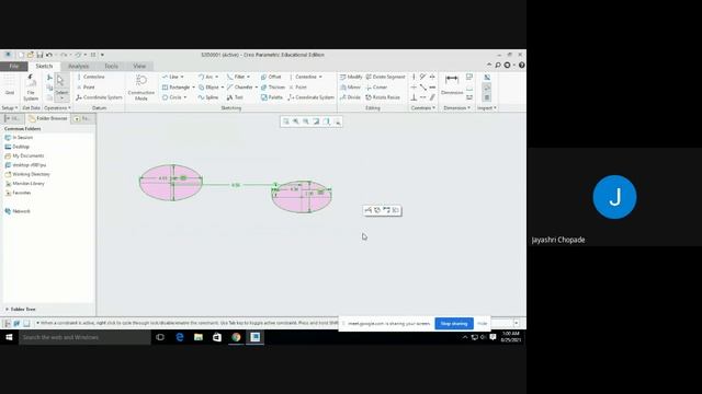 Introduction of Creo software and basic sketch command смотреть онлайн