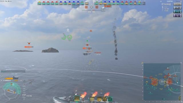 Игра от 10ой линии vs борьба с эсминцами, важность перка пеленгации | Разбор реплеев №12 смотреть онлайн